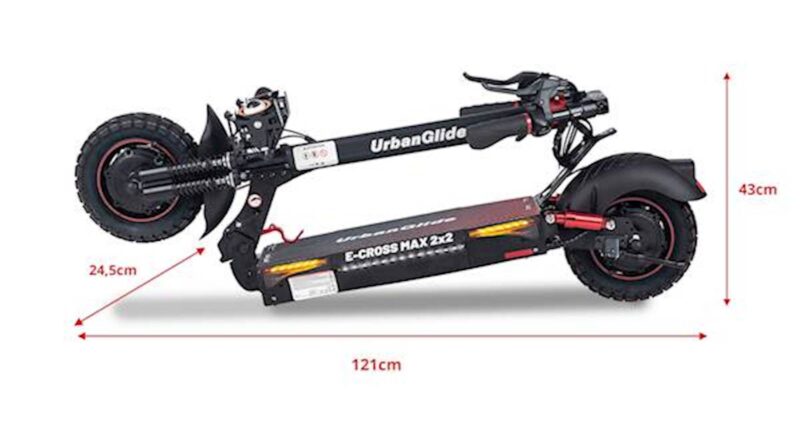 Električni skiro UrbanRide E-Cross MAX (2x800W)