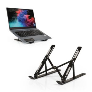 Stojalo PORT za prenosnik, od 10 do 15.6", aluminj, zložljivo/ ergonomska