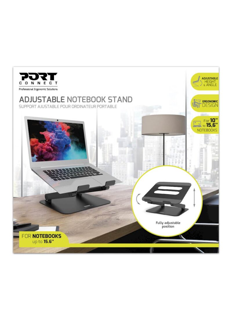 Stojalo PORT za prenosnik od 10 do 15,6", aluminj