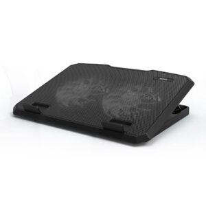 Stojalo PORT z ventilatorjem za NB do 15.6, dvojni ventilator za hlajenje, USB