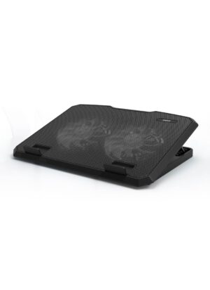 Stojalo PORT z ventilatorjem za NB do 15.6, dvojni ventilator za hlajenje, USB