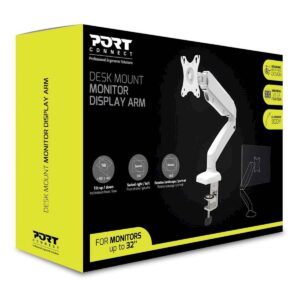 Namizni nosilec PORT za monitor, do 32", max 8 kg, aluminj