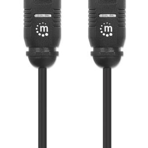 Kabel digitalni optični avdio Toslink MANHATTAN, 2xToslink S/PDIF moški, 3 m, črne barve