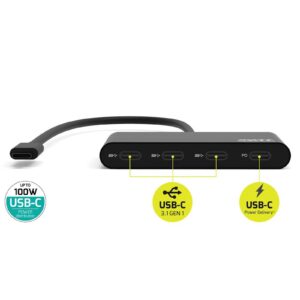 HUB PORT USB-C, 3 x USB-C +1X USB-C, 3xUSB Type C 3.1 Gen 1