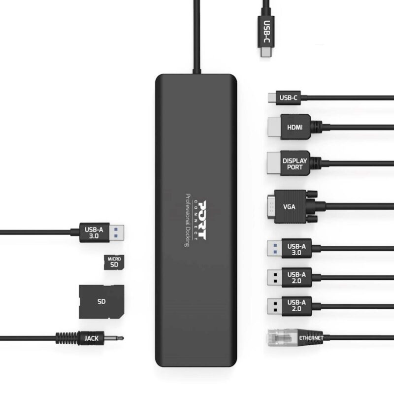 Docking Station PORT Type C, potovalni 100W