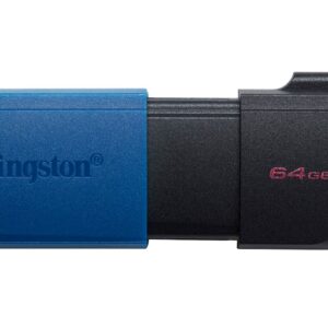 USB disk Kingston 64GB DT Exodia M, 3.2 Gen1, črno moder, drsni priključek