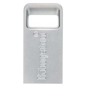 USB DISK KINGSTON 256GB DT Micro, 3.1, srebrn, kovinski, micro format, 3.2, srebrn, kovinski