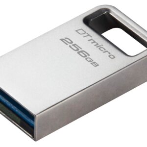 USB DISK KINGSTON 256GB DT Micro, 3.1, srebrn, kovinski, micro format, 3.2, srebrn, kovinski
