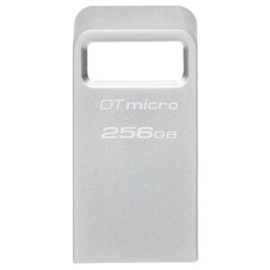 USB DISK KINGSTON 256GB DT Micro, 3.1, srebrn, kovinski, micro format, 3.2, srebrn, kovinski