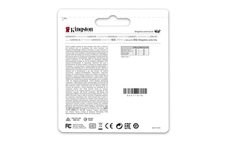 USB DISK KINGSTON 256GB DT Micro, 3.1, srebrn, kovinski, micro format, 3.2, srebrn, kovinski