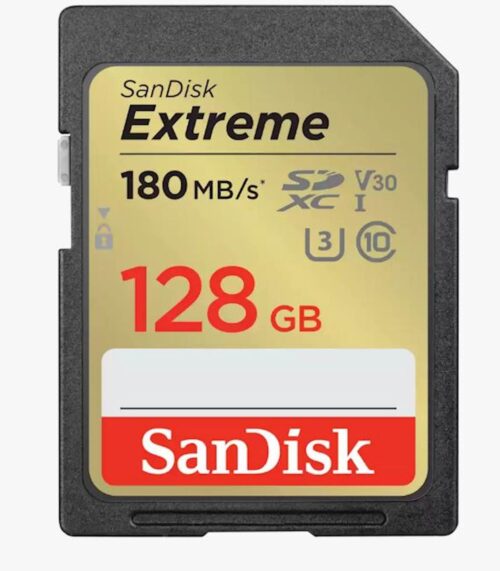 SDXC SANDISK 128GB EXTREME, 180/90MB/s, UHS-I, C10, U3, V30