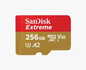 SDXC SANDISK MICRO 256GB EXTREME, 190/130MB/s, A2, UHS-I, C10, V30, U3, adapter SDXC SANDISK MICRO 256GB EXTREME, 190/130MB/s, A2, UHS-I, C10, V30, U3, adapter