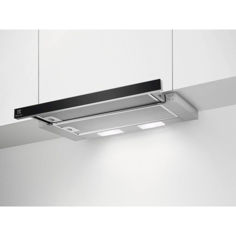Vgradna izvlečna napa Electrolux LFP326AB, 60 cm, črna fronta