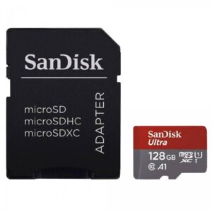 SDXC SANDISK MICRO 128GB ULTRA, 140MB/s, UHS-I, C10, A1, adapter SDXC SANDISK MICRO 128GB ULTRA, 140MB/s, UHS-I, C10, A1, adapter