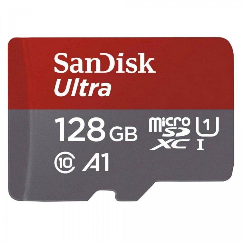 SDXC SANDISK MICRO 128GB ULTRA, 140MB/s, UHS-I, C10, A1, adapter SDXC SANDISK MICRO 128GB ULTRA, 140MB/s, UHS-I, C10, A1, adapter