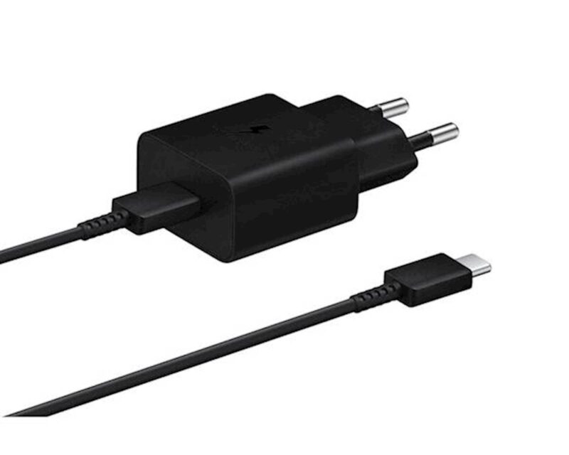 SAMSUNG ADAPTER+KABEL HITRI TYPE-C to TYPE-C 15W BLACK SAMSUNG ADAPTER+KABEL HITRI TYPE-C to TYPE-C 15W BLACK