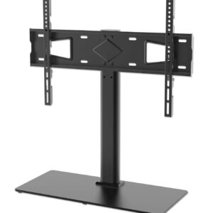 Namizni TV nosilec 32''-65'' MANHATTAN 45kg, po višini nastavljiv, črne barve