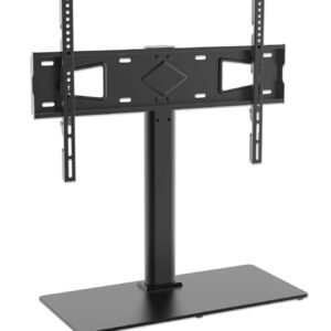 Namizni TV nosilec 32''-65'' MANHATTAN 45kg, po višini nastavljiv, črne barve