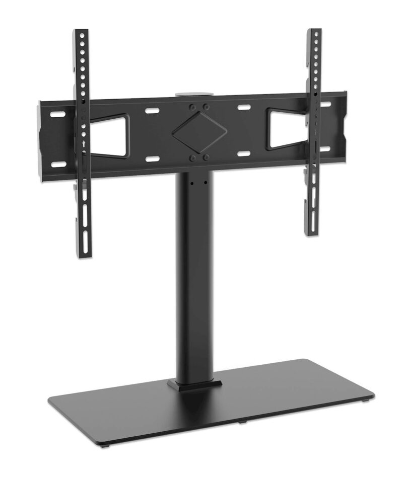 Namizni TV nosilec 32''-65'' MANHATTAN 45kg, po višini nastavljiv, črne barve