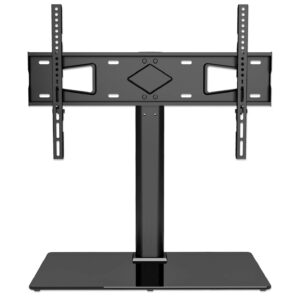 Namizni TV nosilec 32''-65'' MANHATTAN 45kg, po višini nastavljiv, črne barve