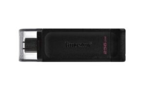 USB C DISK Kingston 256GB DT70, 3.2 Gen1, plastičen, s pokrovčkom