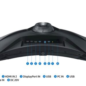 Monitor Samsung 32" G75NB Odyssey Neo G7 ukrivljen, Mini-LED, VA, 3840x2160, 2x HDMI, DP, USB
