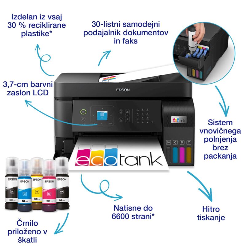 Večfunkcijska brizgalna naprava EPSON EcoTank L5590