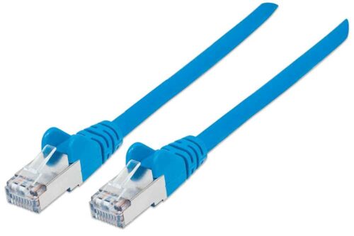 Mrežni kabel Intellinet 0,5m Cat6A moder Mrežni kabel Intellinet 0,5m Cat6A moder