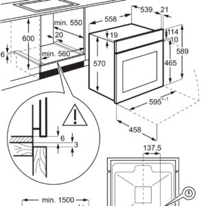 Vgradna pečica Electrolux EOH3H00BX, AquaClean