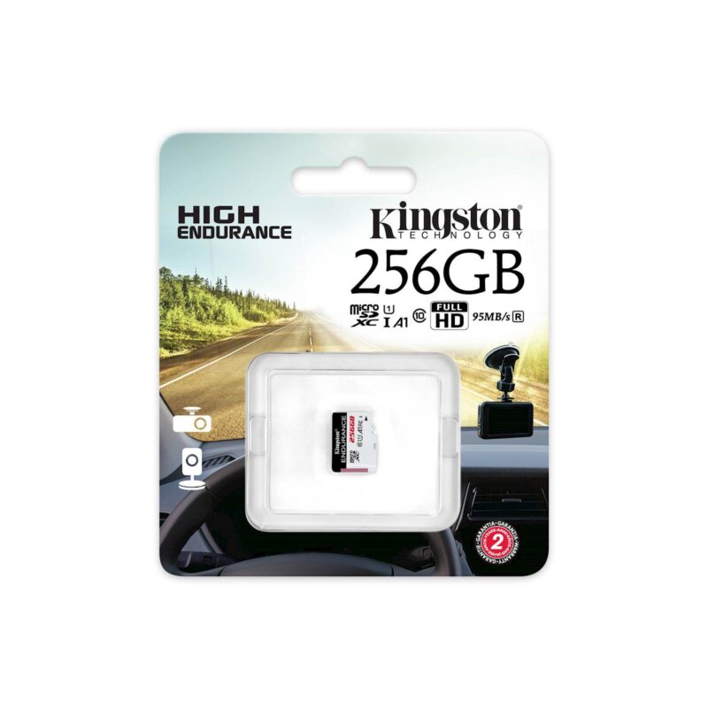 SDXC KINGSTON MICRO 256GB Endurance video snemanje, 95/45MB/s, UHS-I, U1, A1