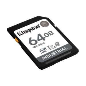 SDXC Kingston 64GB Industrial, do 100MB/s, Class 10, UHS-I, U3, V30, A1