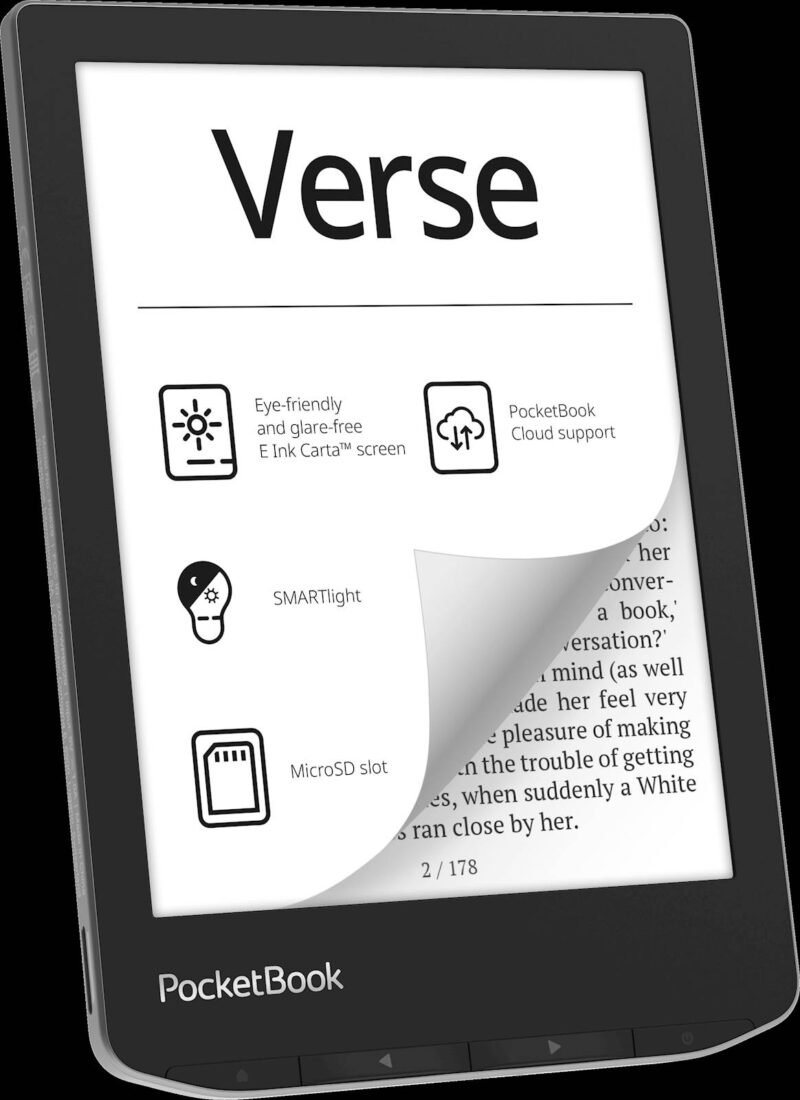 Elektronski bralnik PocketBook Verse, siv