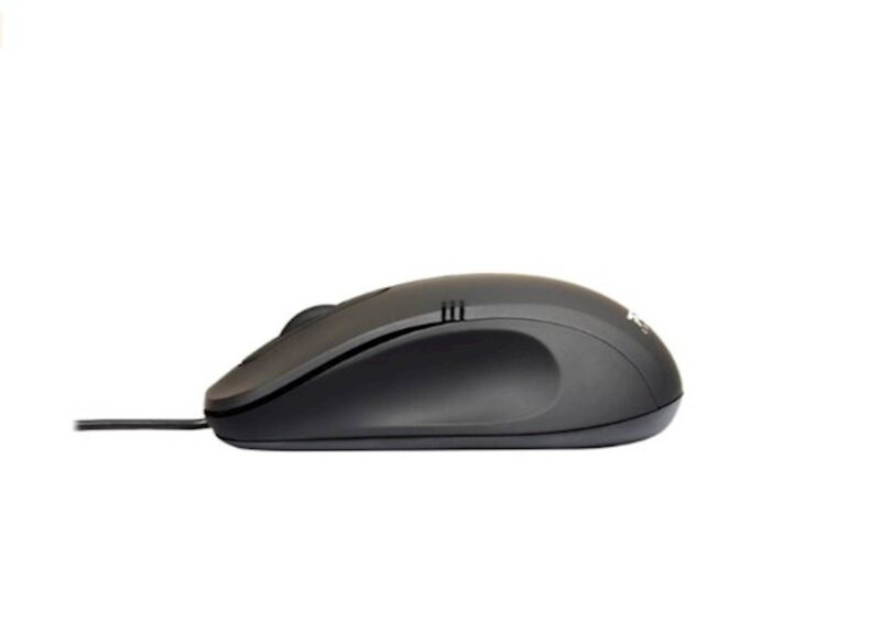 PORT miška Office Budget PRO, žična, USB-A, 1000 dpi, optična, 3 gumbi, črna