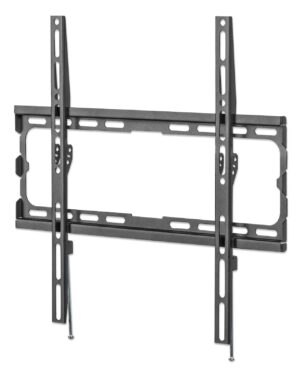 Stenski fiksni TV nosilec 32''-70'' MANHATTAN, 40kg, črne barve, ultra tanek
