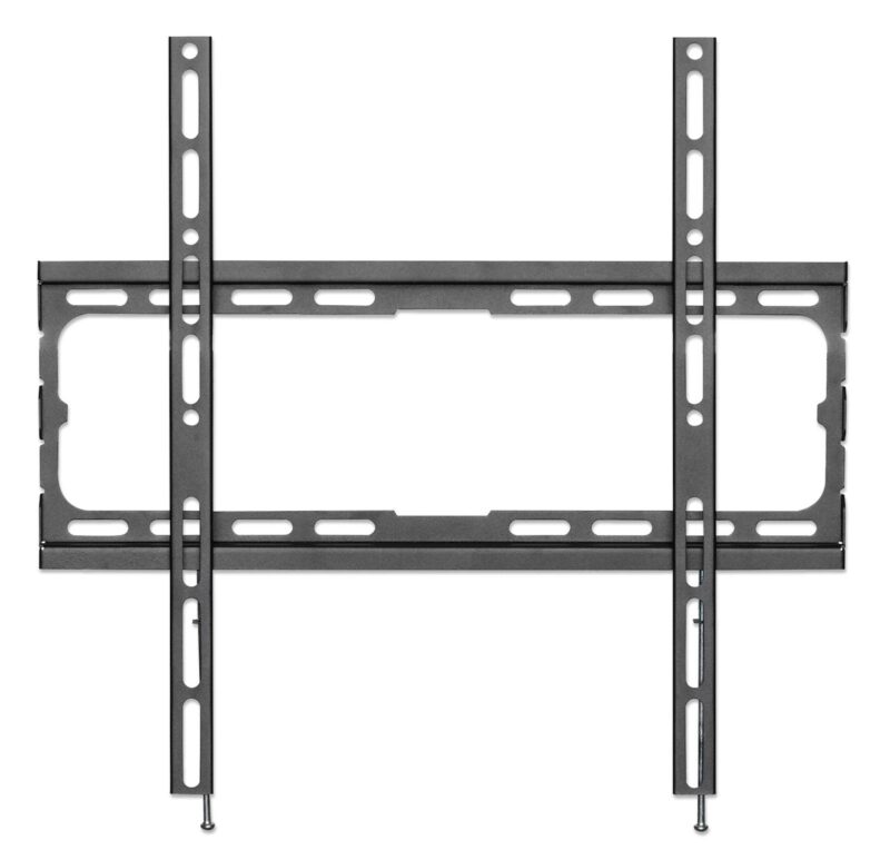 Stenski fiksni TV nosilec 32''-70'' MANHATTAN, 40kg, črne barve, ultra tanek