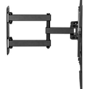 Stenski TV nosilec roka 32''-55'' MANHATTAN, 35kg, enojna roka, naklon +10 do -15°, črne barve
