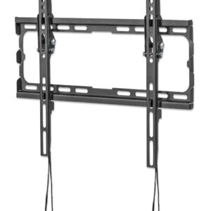 Stenski nagibni TV nosilec 32''-70'' MANHATTAN, 35kg, naklon 0° do -8°, črne barve