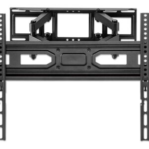 Stenski TV nosilec roka 37''-80'' MANHATTAN, 40kg, dvojna roka, naklon -15° do 5°, črne barve