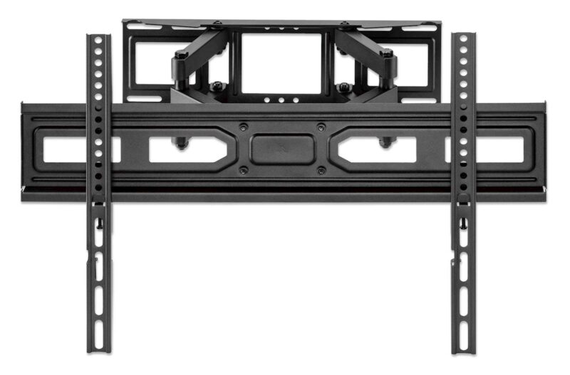 Stenski TV nosilec roka 37''-80'' MANHATTAN, 40kg, dvojna roka, naklon -15° do 5°, črne barve