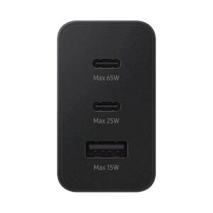 SAMSUNG ADAPTER HITRI TRIO 2x TYPE-C +1x USB-A 65W BLACK