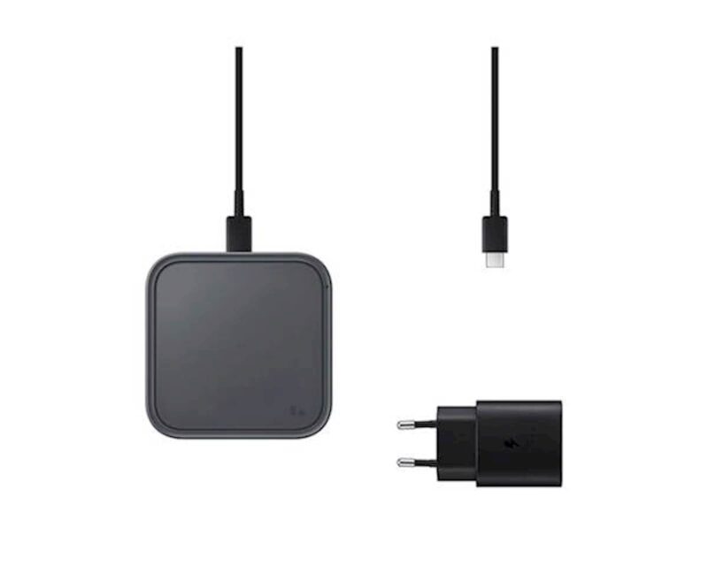 SAMSUNG BREZŽIČNA POLNILNA POS.+ADAPTER+KABEL15W SIVA