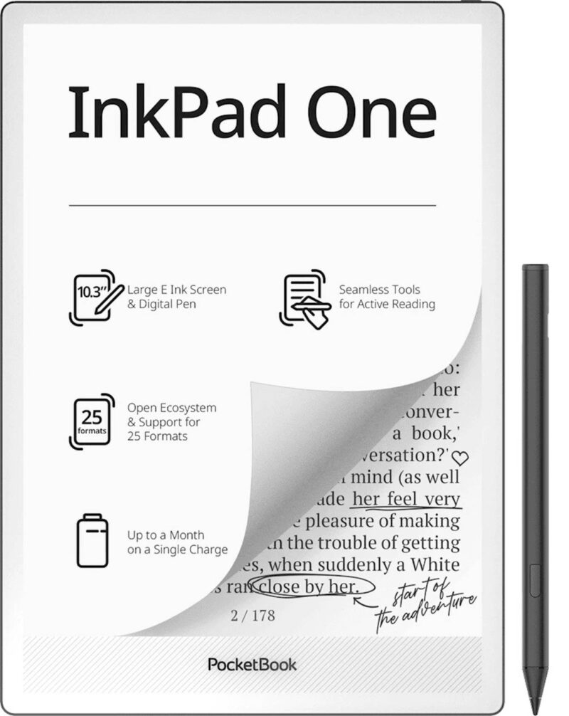 Elektronski bralnik PocketBook InkPad One, črn