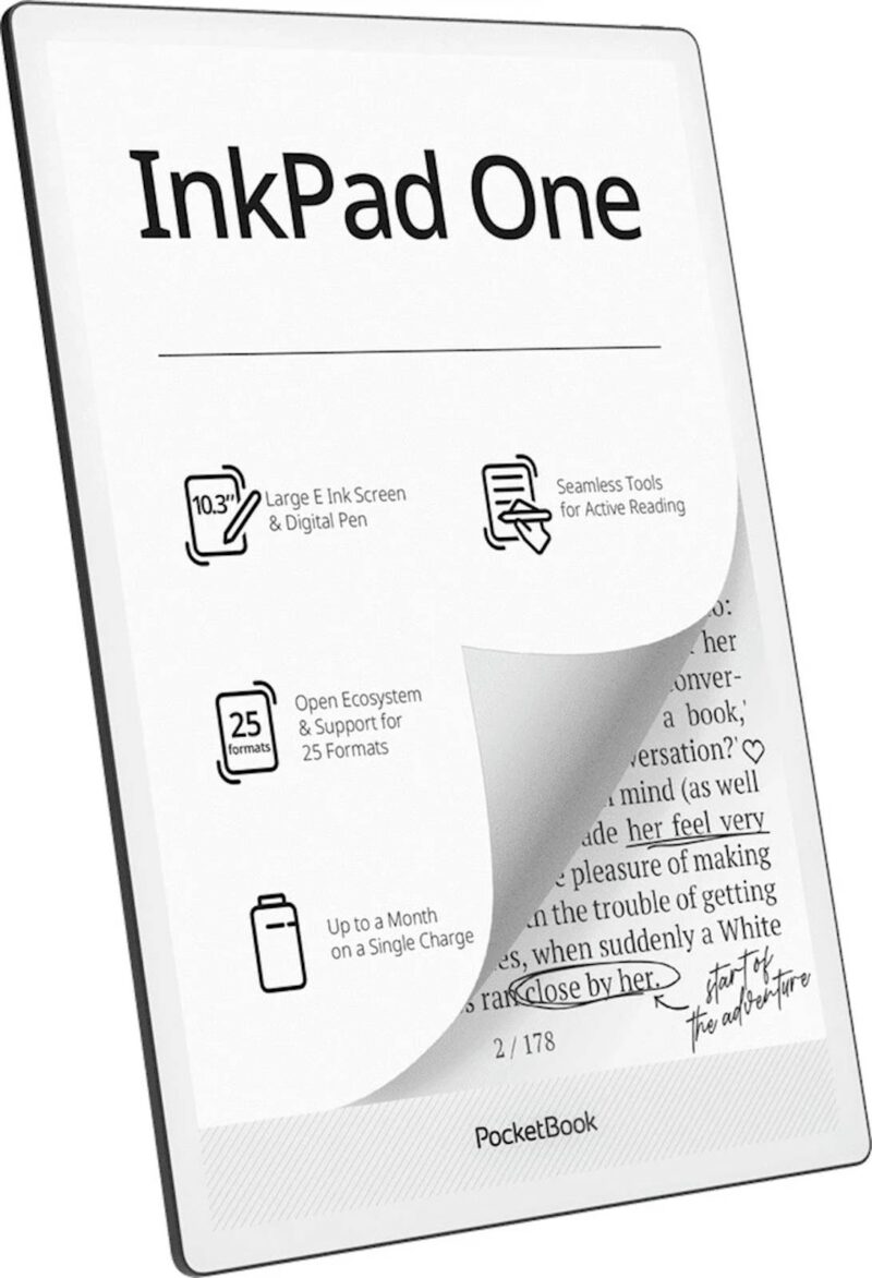Elektronski bralnik PocketBook InkPad One, črn
