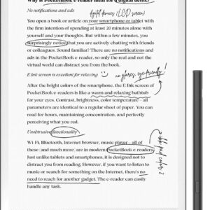 Elektronski bralnik PocketBook InkPad One, črn