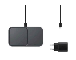 SAMSUNG BREZŽIČNA POLNILNA DUO POSTAJA +ADAPTER IN KABEL 15W SIVA