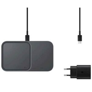 SAMSUNG BREZŽIČNA POLNILNA DUO POSTAJA +ADAPTER IN KABEL 15W SIVA