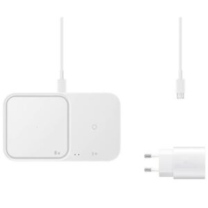 SAMSUNG BREZŽIČNA POLNILNA DUO POSTAJA +ADAPTER IN KABEL 15W BELA SAMSUNG BREZŽIČNA POLNILNA DUO POSTAJA +ADAPTER IN KABEL 15W BELA
