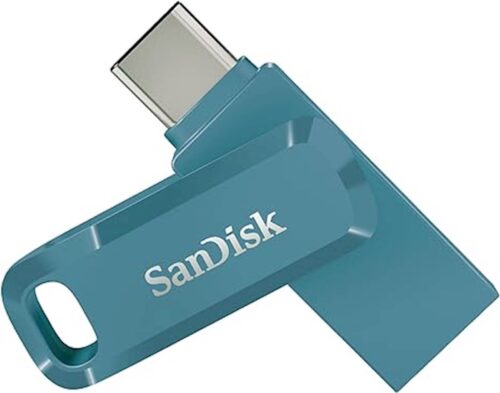USB C & USB disk SanDisk 64GB Ultra Dual GO, 3.1, 150 MB/s, modra USB C & USB disk SanDisk 64GB Ultra Dual GO, 3.1, 150 MB/s, modra