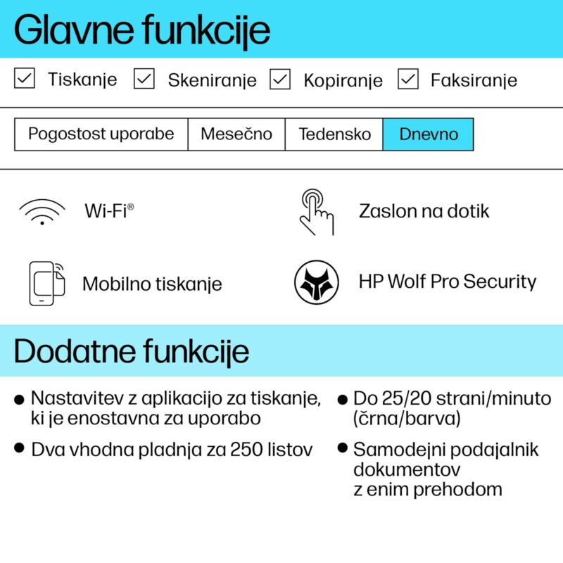 Večfunkcijska brizgalna naprava HP OfficeJet Pro 9132e, Instant ink