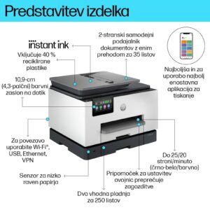 Večfunkcijska brizgalna naprava HP OfficeJet Pro 9132e, Instant ink